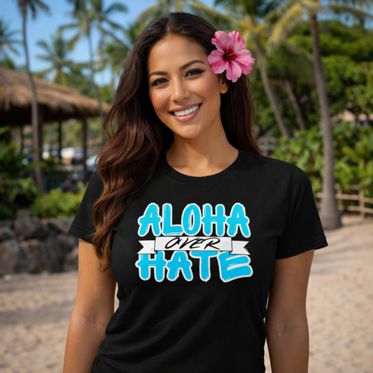 Women's Aloha Over Hate Perfect Tee