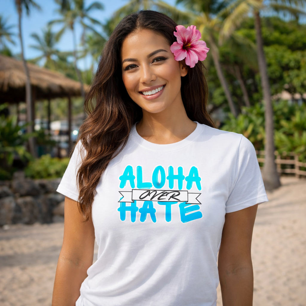 Women's Aloha Over Hate Perfect Tee
