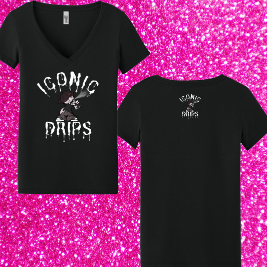 Women's Iconic Drips V Neck
